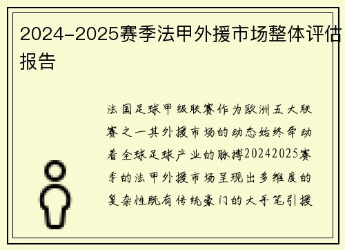 2024-2025赛季法甲外援市场整体评估报告